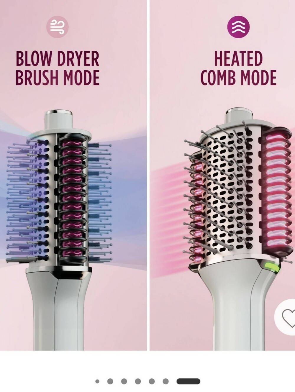 Shark White Rotating Hot Air Brush - Smooth Styling for Women - Picture 2 of 3
